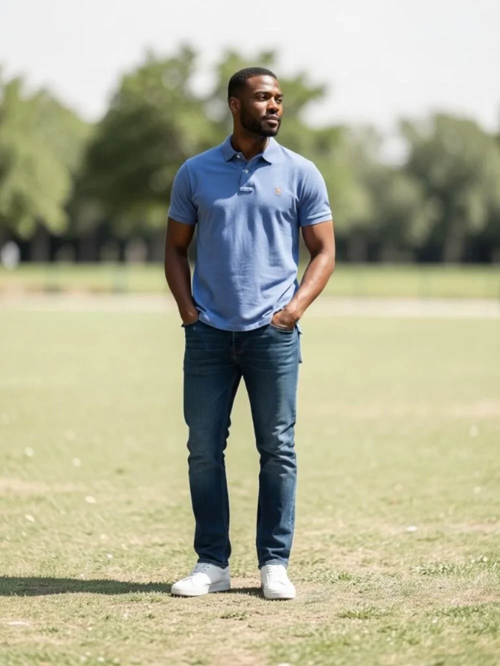 Polo Ralph Lauren Classic Fit Blue Polo Shirt Men's Size M